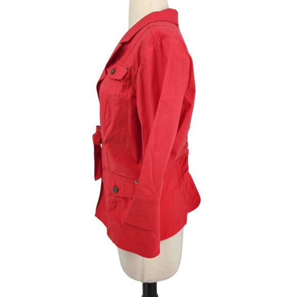 Gili Red Cotton Jacket - Picture 3 of 7